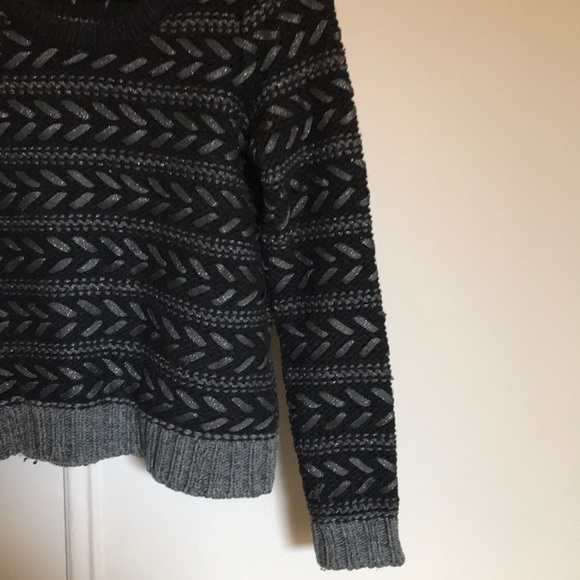 Rag & Bone Black and Metallic Sweater - Picture 2 of 3